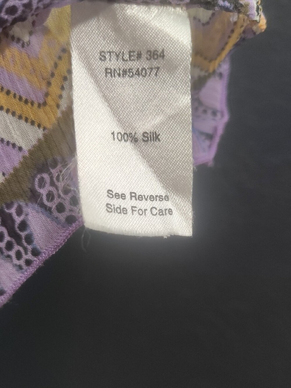 CAbi  Marrakesh Caftan Silk Bohemian Yellow  Purple and Green Paisley - Picture 2 of 6